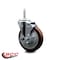 Service Caster 5 Inch Maroon Polyurethane Wheel Swivel 58 Inch Threaded Stem Caster with Brake SCC SCC-TS20S514-PPUB-MRN-TLB-58212 - alternate 2